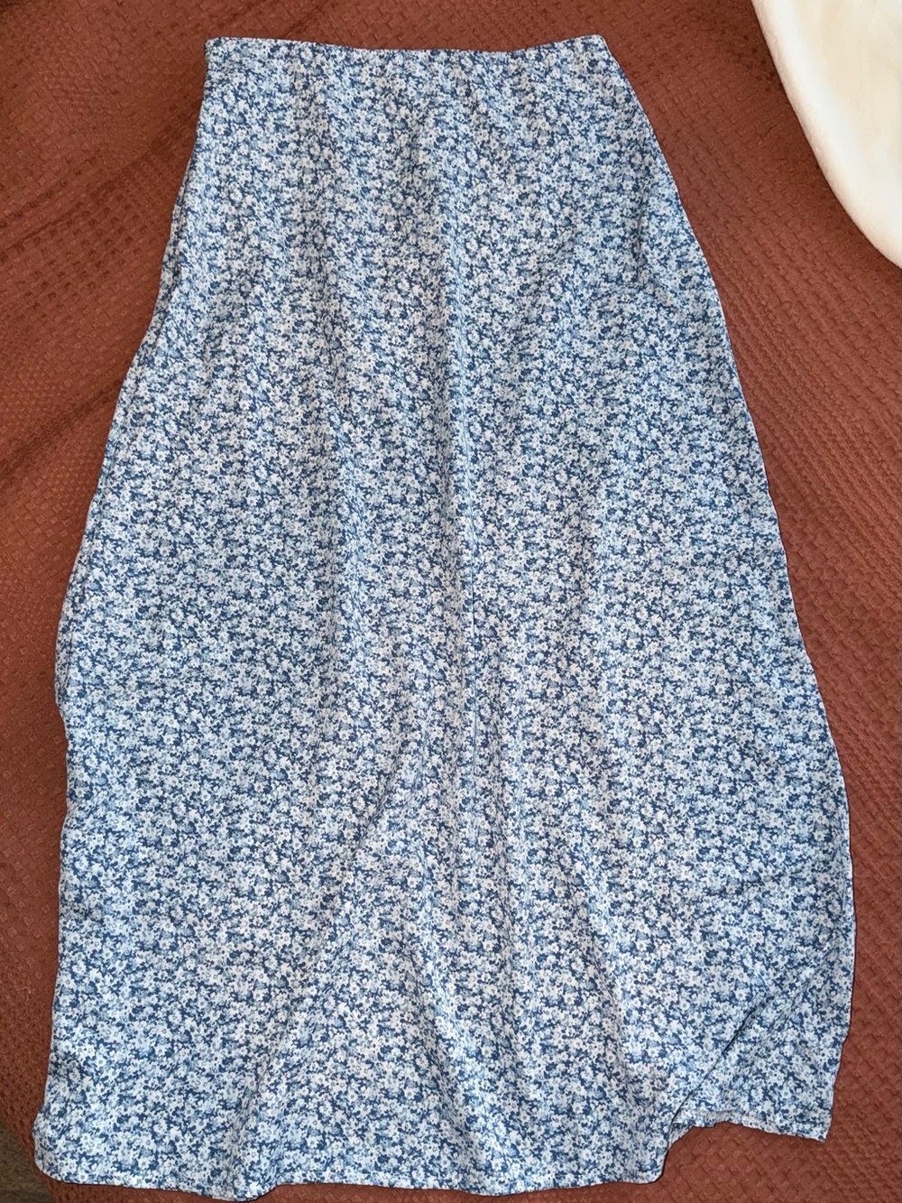 Blue Floral Skirt - Women's Casual Summer Skirt